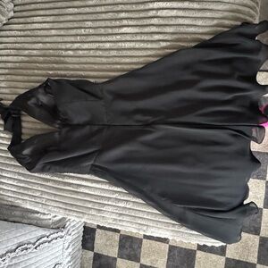 Elegant Black Halter Dress